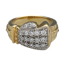 Load image into Gallery viewer, New 9ct Gold &amp; Cubic Zirconia Set Boxing Glove Ring 24 grams
