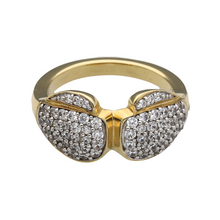 Load image into Gallery viewer, New 9ct Gold &amp; Cubic Zirconia Boxing Glove Ring
