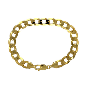 New 9ct Gold 8.25" Curb Bracelet