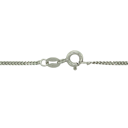 New 925 Silver December Birthstone Pendant 18"/20" Necklace