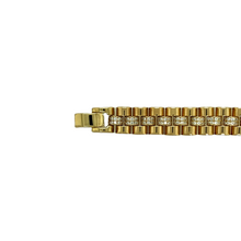 Load image into Gallery viewer, New 9ct Gold &amp; Cubic Zirconia Set 7.5&quot; Watch Style Bracelet
