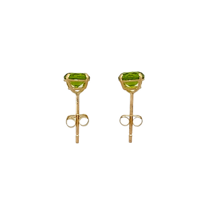 New 9ct Gold August Birthstone Stud Earrings