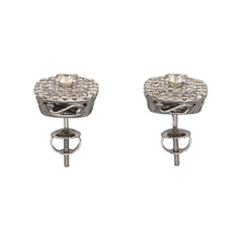 Load image into Gallery viewer, New 9ct White Gold &amp; Multi Set Diamond 1ct Stud Screwback Earrings
