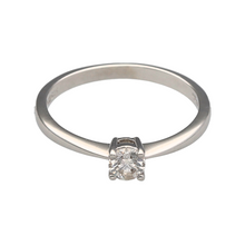 Load image into Gallery viewer, 9ct White Gold &amp; 25pt Diamond Set Solitaire Ring

