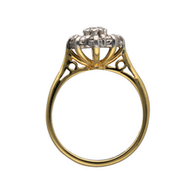 Load image into Gallery viewer, 18ct Gold &amp; Diamond Flower Cluster Ring
