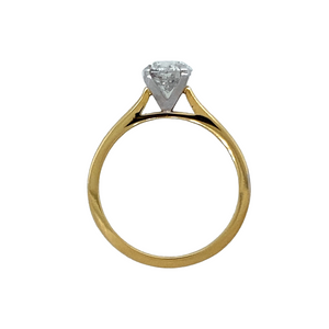 18ct Gold Brilliant Cut Diamond Solitaire Ring