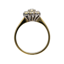 Load image into Gallery viewer, 18ct Gold &amp; Diamond Set Cluster Flower Ring
