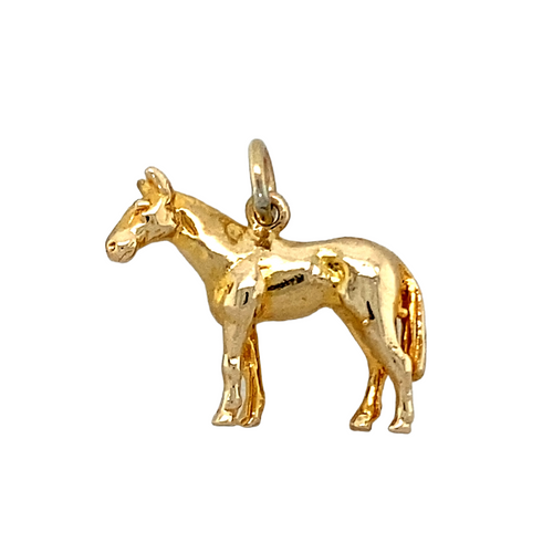 9ct Solid Gold Horse Charm