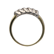 Load image into Gallery viewer, 9ct Gold &amp; Diamond Set Twist Band Ring
