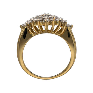 18ct Gold & Diamond Set Cluster Ring