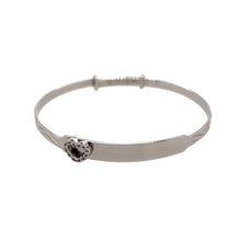 Load image into Gallery viewer, 925 Silver Heart I.D Expander Bangle
