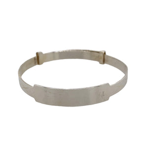 925 Silver D/C Kiss ID Expander Bangle