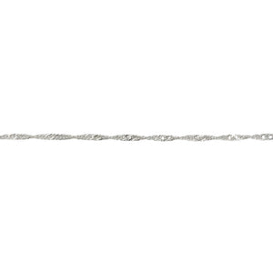925 Silver 7.5" Singapore Bracelet