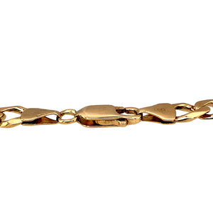 Preowned 9ct Yellow Gold 7.75" Curb Bracelet with the weight 11.60 grams and link width 7mm 