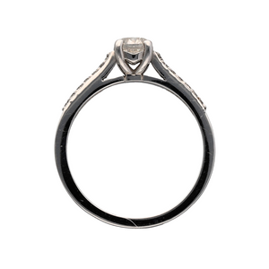 18ct White Gold & Diamond Solitaire Ring