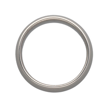 Load image into Gallery viewer, New 18ct White Gold 8mm D Shape Wedding Band Ring
