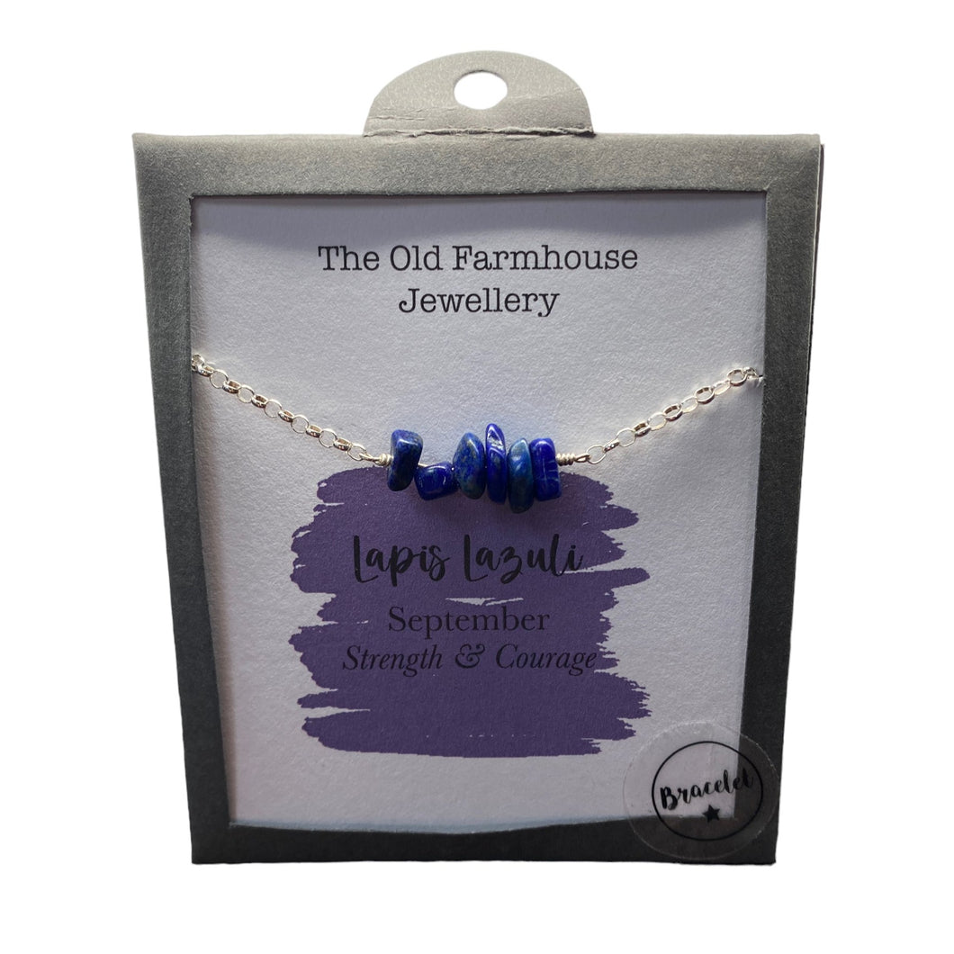 New 925 Silver & Lapis Lazuli Set September Birthstone 8