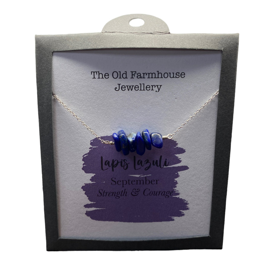 New 925 Silver & Lapis Lazuli Set September Birthstone 18