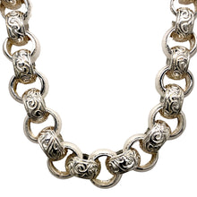 Load image into Gallery viewer, New 925 Silver 29&quot; Patterned Belcher Chain
