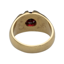 Load image into Gallery viewer, New 9ct Solid Gold &amp; Garnet Set Signet Ring
