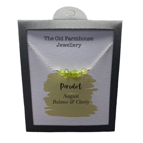 New 925 Silver & Peridot Set August Birthstone 18