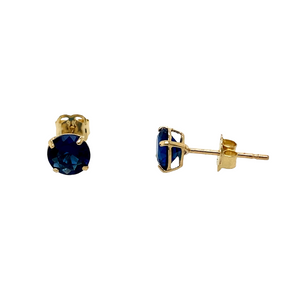 New 9ct Gold September Birthstone Stud Earrings