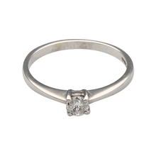 Load image into Gallery viewer, 9ct White Gold &amp; Diamond Solitaire Ring
