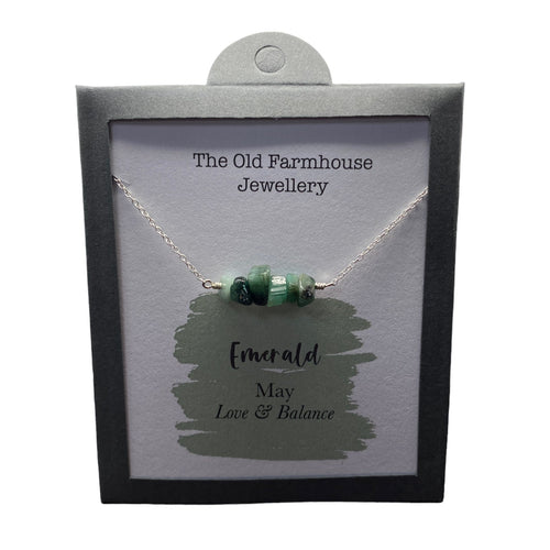 New 925 Silver & Emerald Set May Birthstone 18