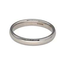Load image into Gallery viewer, New 9ct White Gold Court Shape Wedding 3mm Band Ring in size N with the weight 2.20 grams
