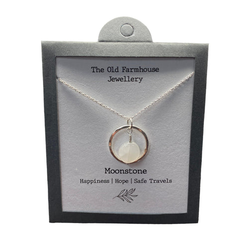 New 925 Silver & Moonstone Set Nugget 18