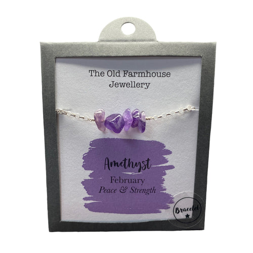 New 925 Silver & Amethyst Set February Birthstone 8