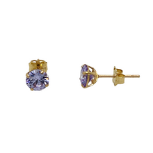 Load image into Gallery viewer, New 9ct Gold June Birthstone Stud Earrings
