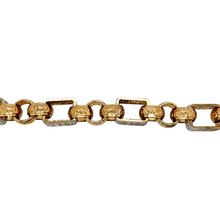 Load image into Gallery viewer, New 9ct Gold 9&quot; Stone-Set Belcher Bar Bracelet 70 grams
