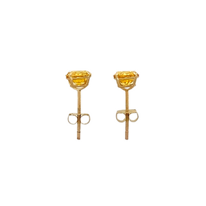 New 9ct Gold November Birthstone Stud Earrings