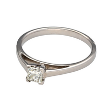 Load image into Gallery viewer, New 18ct White Gold &amp; Princess Cut Diamond Solitaire Ring in size M with the weight 2.90 grams
