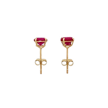 Load image into Gallery viewer, New 9ct Gold July Birthstone Stud Earrings
