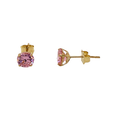 Load image into Gallery viewer, New 9ct Gold October Birthstone Stud Earrings
