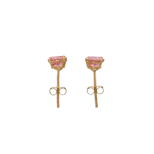 New 9ct Gold October Birthstone Stud Earrings