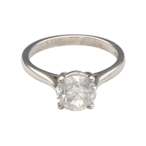 18ct White Gold & Diamond Solitaire Ring