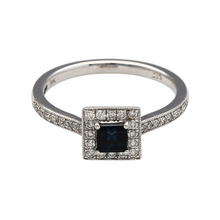 Load image into Gallery viewer, 9ct White Gold Diamond &amp; Sapphire Ring
