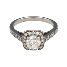 Load image into Gallery viewer, New 18ct White Gold &amp; Diamond Set Halo Ring
