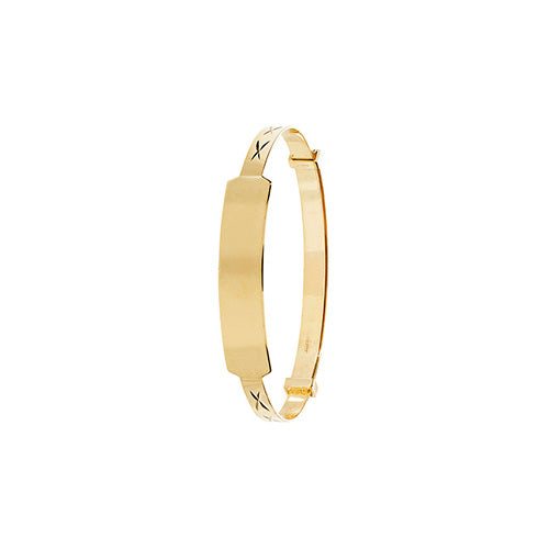 9ct Gold ID Expanding Baby Bangle