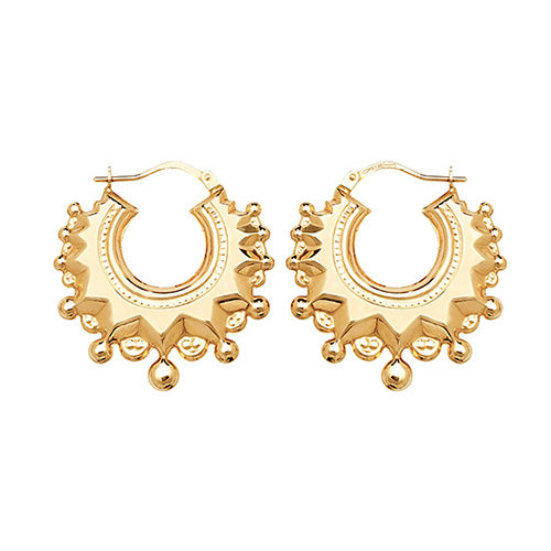 9ct Gold Creole Earrings