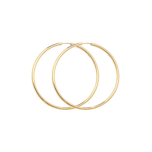 9ct Gold Polished Hoop Earrings