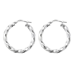925 Silver Twist Earrings