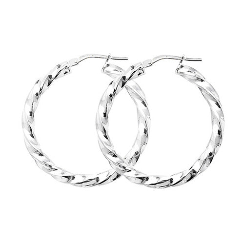 925 Silver Twist Earrings