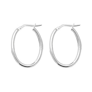 925 Silver Small Oval Earrings