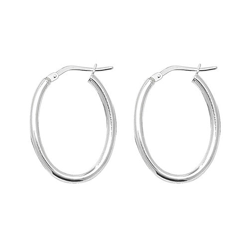 925 Silver Small Oval Earrings