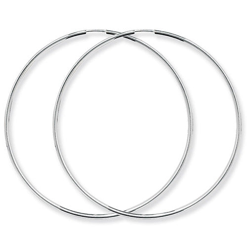 925 Silver Large Hoop Earrings