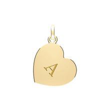 Load image into Gallery viewer, New 9ct Gold Initial Heart Pendant
